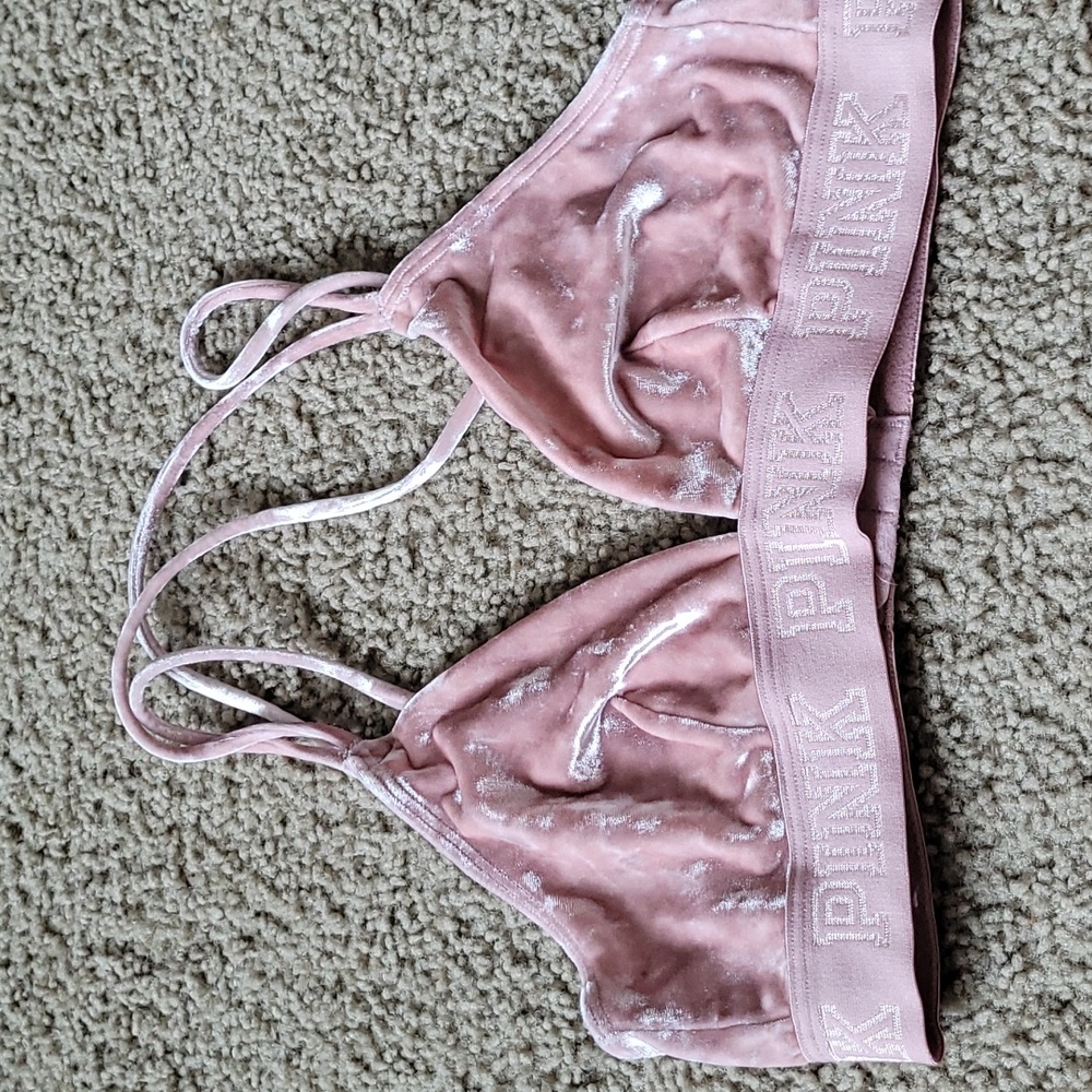 PINK Victoria’s Secret Crushed Velvet Bralette